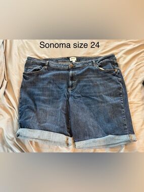 Sonoma Women’s Blue Boyfriend Jeans Shorts